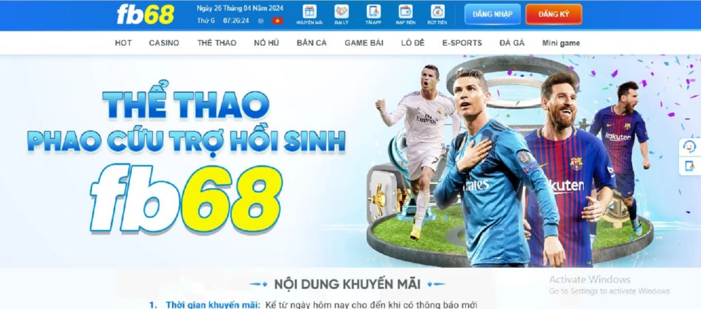 Khuyến mãi thể thao hoàn trả cược thua cực lớn