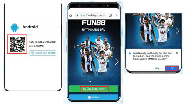 tải ứng dụng fun88 trên android