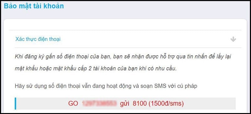Soạn tin nhắn xác thực OTP