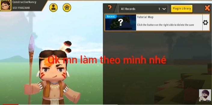 Nhấn vào biểu tượng hình người