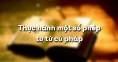 Bài soạn Thực hành một số phép tu từ cú pháp (Ngữ Văn 12) hay nhất