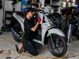 Dịch vụ tân trang xe máy tốt nhất tại Bình Dương
