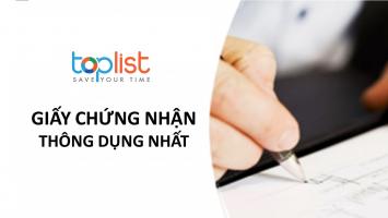 Mẫu giấy chứng nhận thông dụng nhất hiện nay