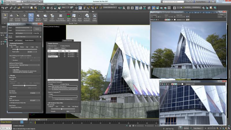 Một màn hình thiết kế của 3Ds Max