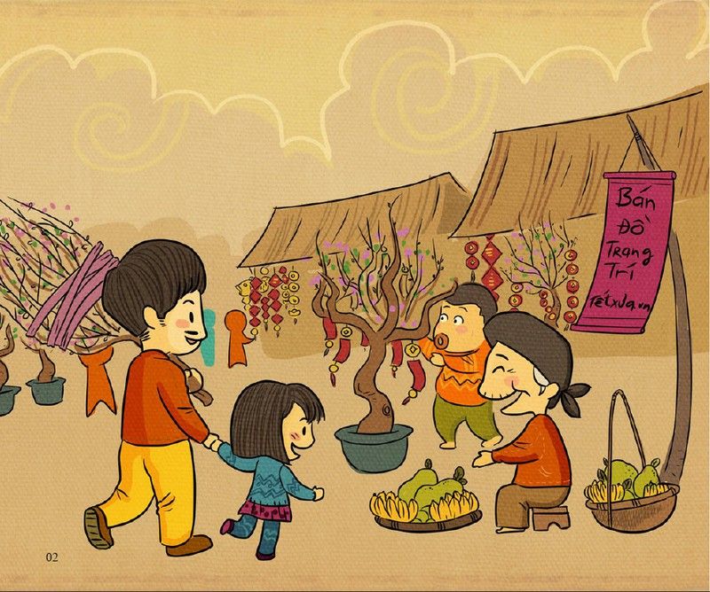 Giữa chợ một giấc mơ xuân
