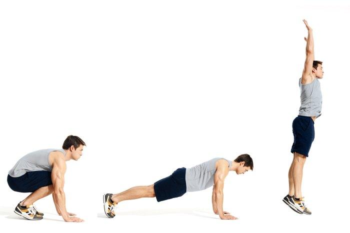 Burpees kết hợp chống đẩy
