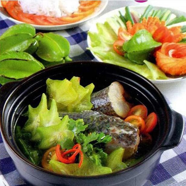 Canh cá rô đồng nấu khế