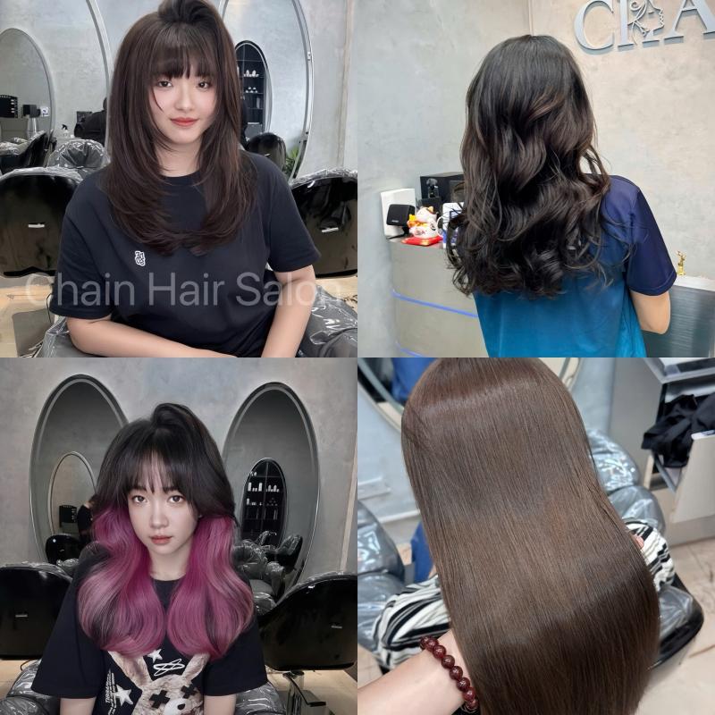 Khách hàng sau khi làm tóc tại Chain Hair Salon