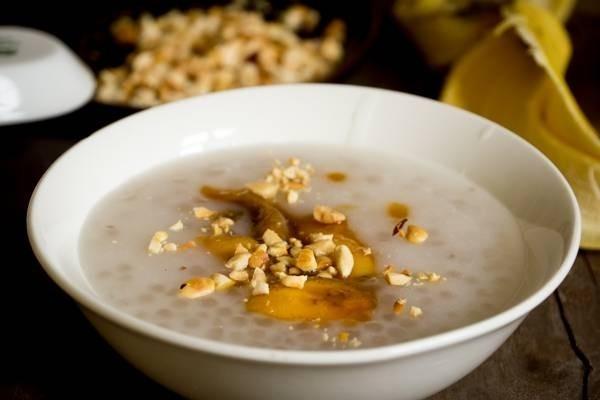 Chè chuối, nước cốt dừa