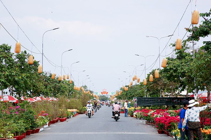 Bài văn tả cảnh chợ hoa ngày tết quê em số 4