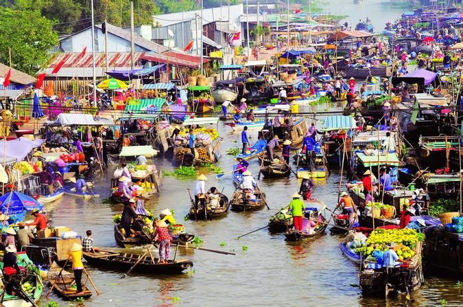 Chợ nổi Cái Răng- Cần Thơ