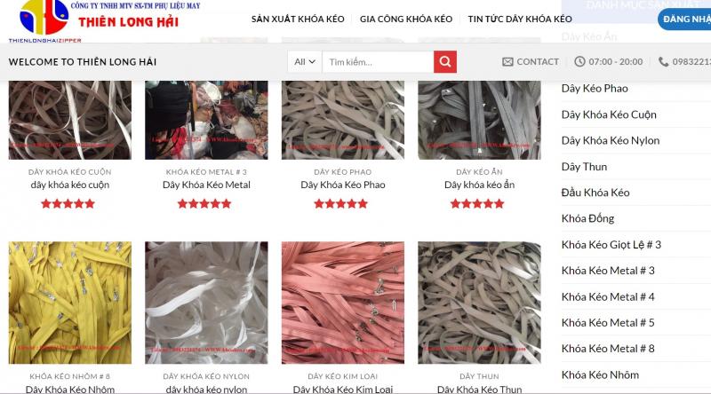 Công ty Khóa Kéo Thiên Long Hải﻿