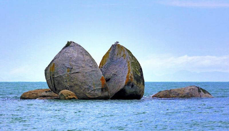 Split Apple Rock, New Zealand