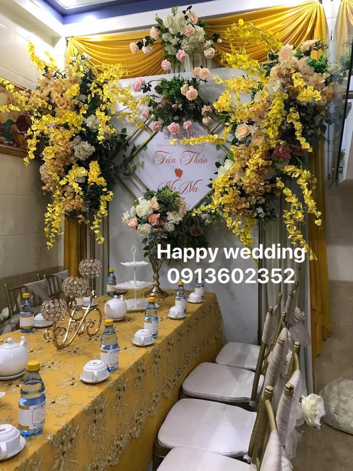 Dịch vụ trang trí cưới hỏi Happy
