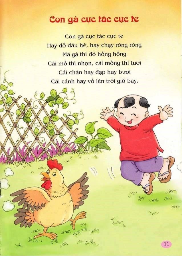 Đồng dao: Con gà cục tác cục te