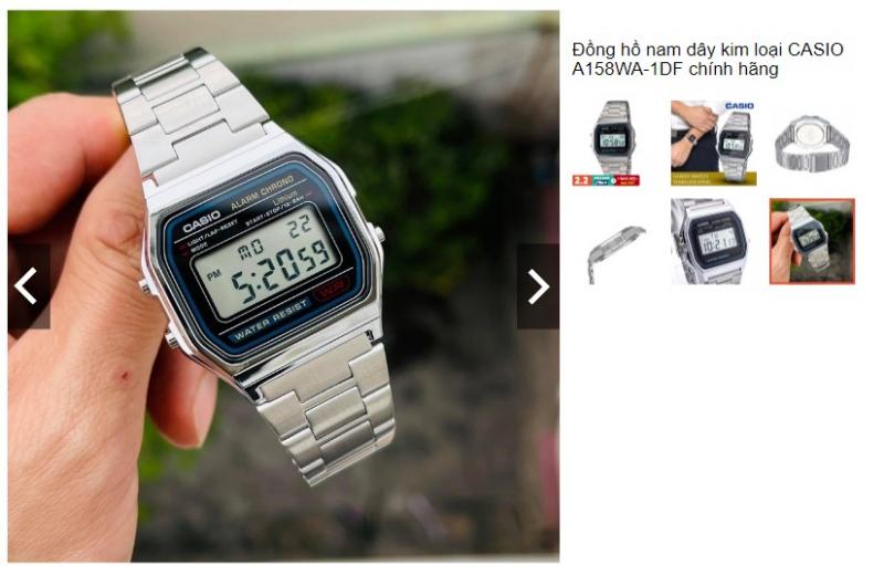 Đồng hồ CASIO A158WA-1DF