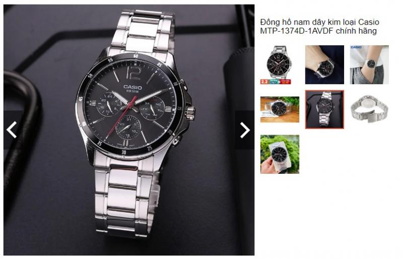 Đồng hồ Casio MTP-1374D-1AVDF