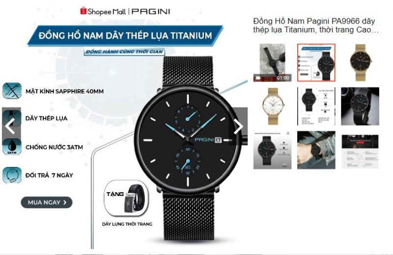 Đồng hồ  Pagini PA5599