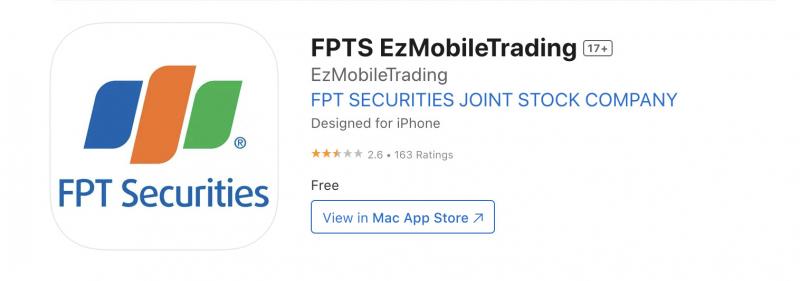 EzMobileTrading trên điện thoại IOS