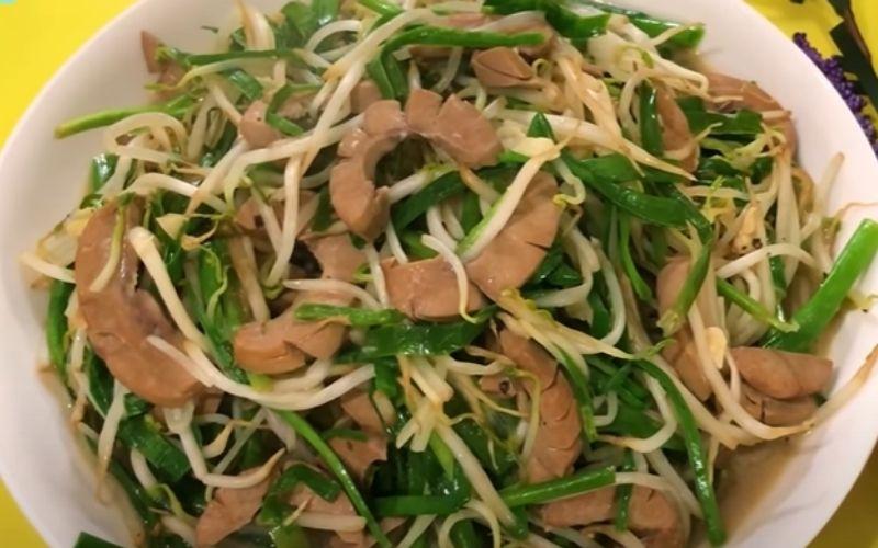 Giá xào cật heo