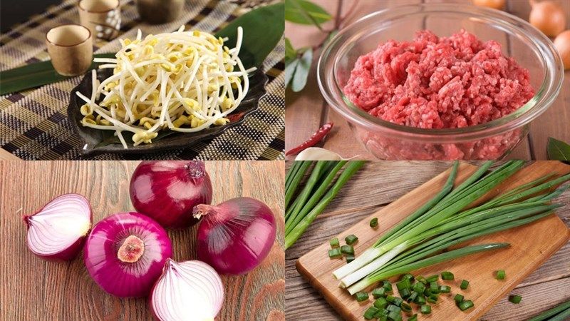Giá xào thịt băm