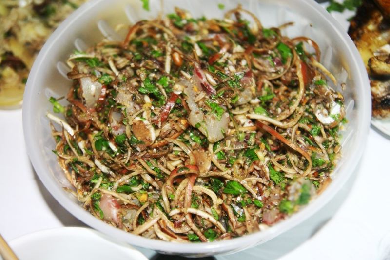 Gỏi cá sau khi đã hoàn thành