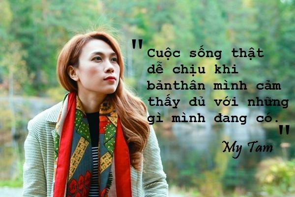 Hài lòng với bản thân cũng là điều Mỹ Tâm luôn hướng tới