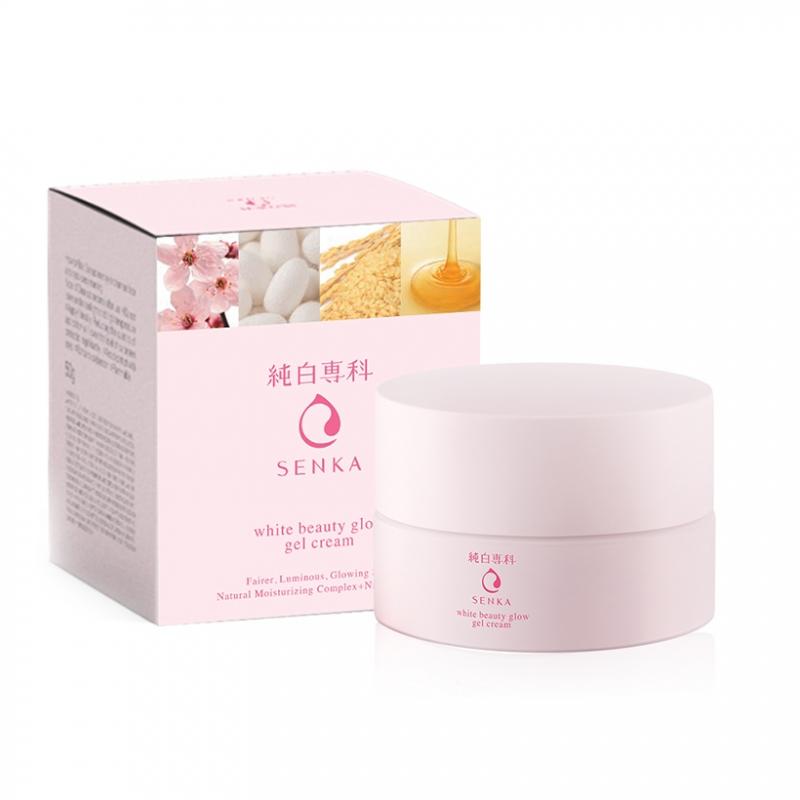 Kem dưỡng trắng da ban đêm Senka White Beauty Glow Gel Cream 50g