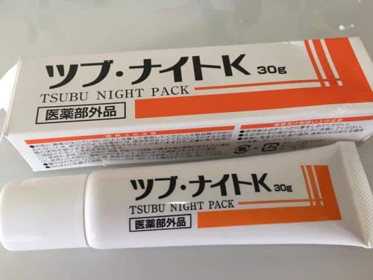 Kem trị mụn thịt Tsubu night pack