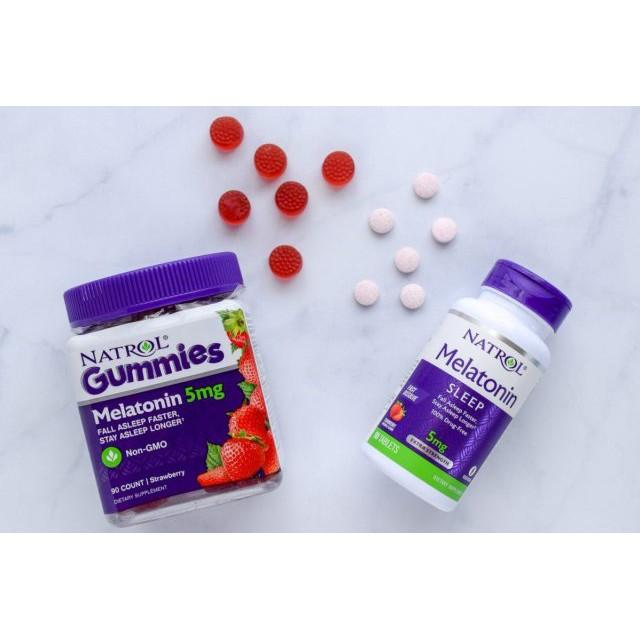 Kẹo ngậm Natrol Melatonin 5mg