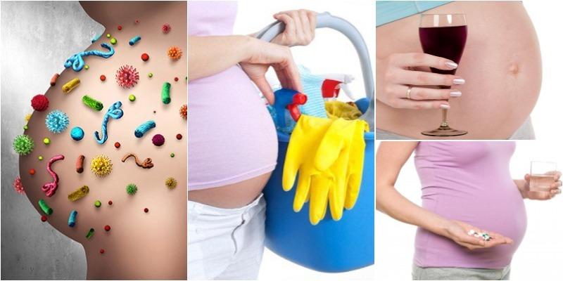 Phụ nữ mang thai không nên tiếp xúc thường xuyên các dung dịch tẩy rửa