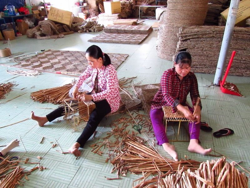 Làng nghề đan lục bình
