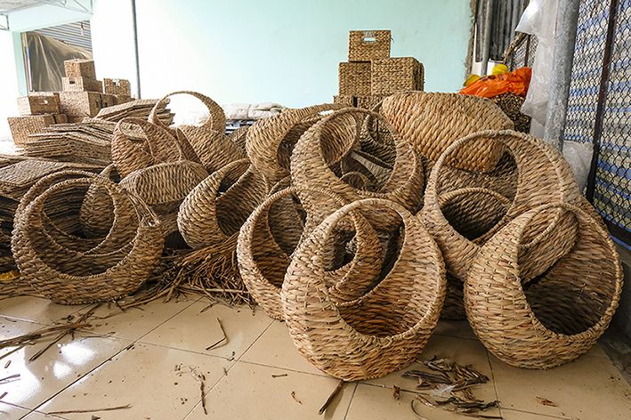 Làng nghề đan lục bình