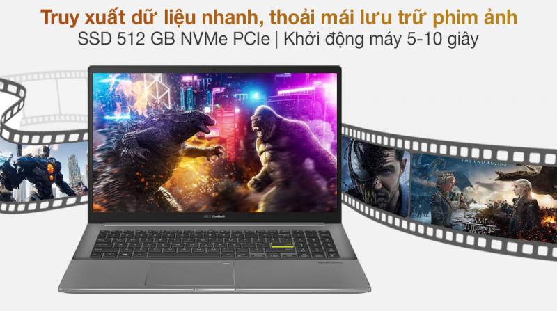Laptop ASUS VivoBook S533EQ BN338T i5 1135G7/8GB/512GB SSD/MX350 2GB/Win10