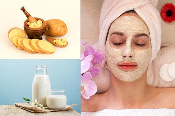 Mặt nạ khoai tây và sữa tươi