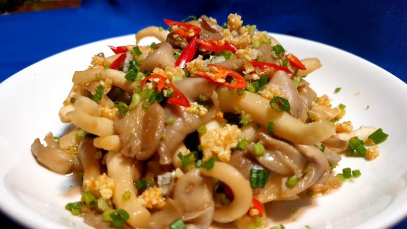 Nấm bào ngư xào tỏi