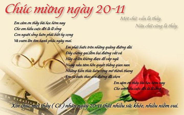 Lời tri ân thầy cô chân thành và cảm động nhất 20/11