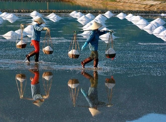 Những cánh đồng muối bạt ngàn