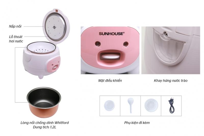 Nồi cơm điện Sunhouse SHD8217W