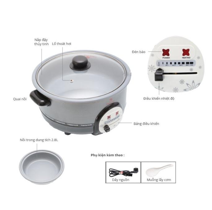 Nổi lẩu điện Happy Cook 3L HCHP-300A