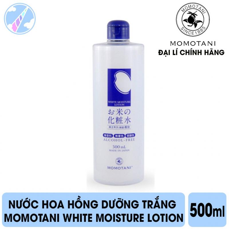 Nước hoa hồng dưỡng trắng da chiết xuất cám gạo Momotani White Moisture Lotion