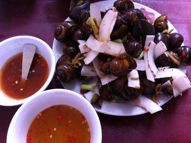 Ốc xào dừa