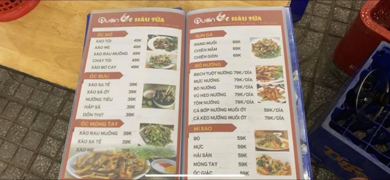 Quán ốc Hàu Sữa