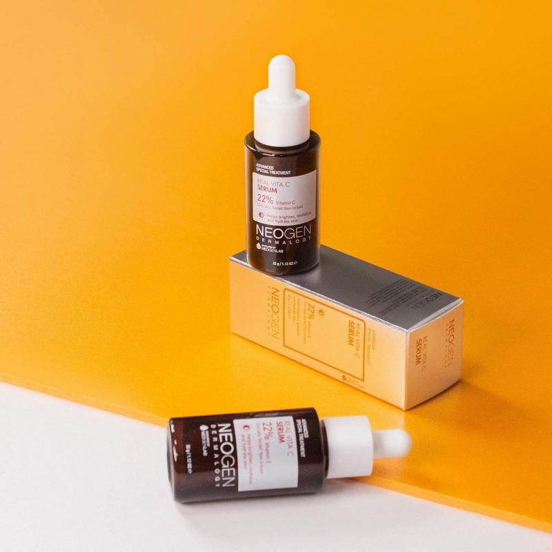 Siêu tinh chất mờ thâm, dưỡng trắng Vitamin C SAP Neogen Dermalogy Real Vita C Serum