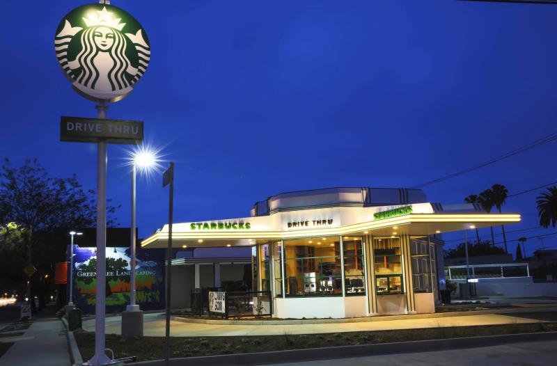 Starbucks (Trạm xăng Gilmore) ở Los Angeles, Hoa Kỳ