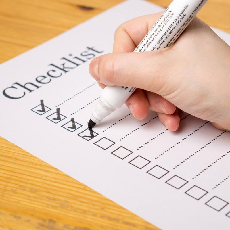 Checklist dễ dàng chọn lựa, nhanh chóng trong việc cập nhật và nâng cấp theo thời gian.