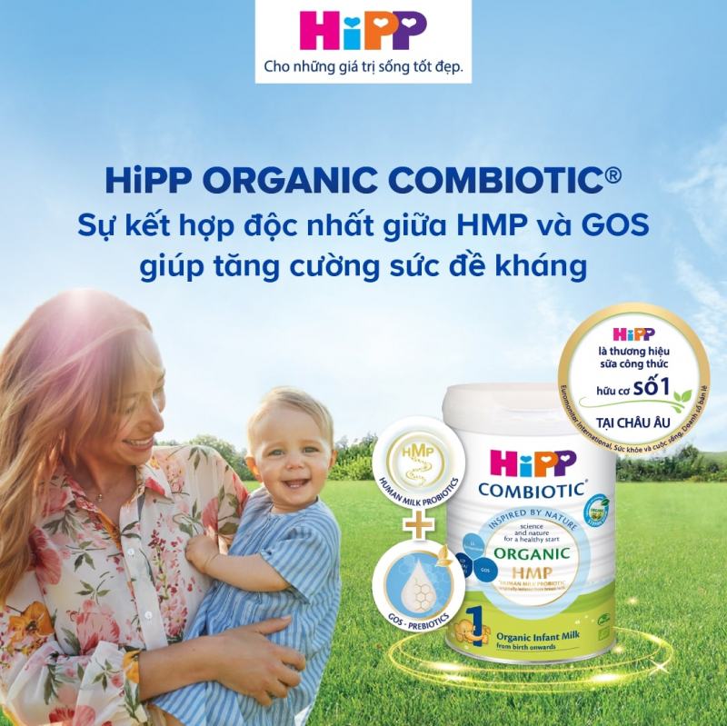 Sữa bột công thức hữu cơ HiPP ORGANIC COMBIOTIC® số 1