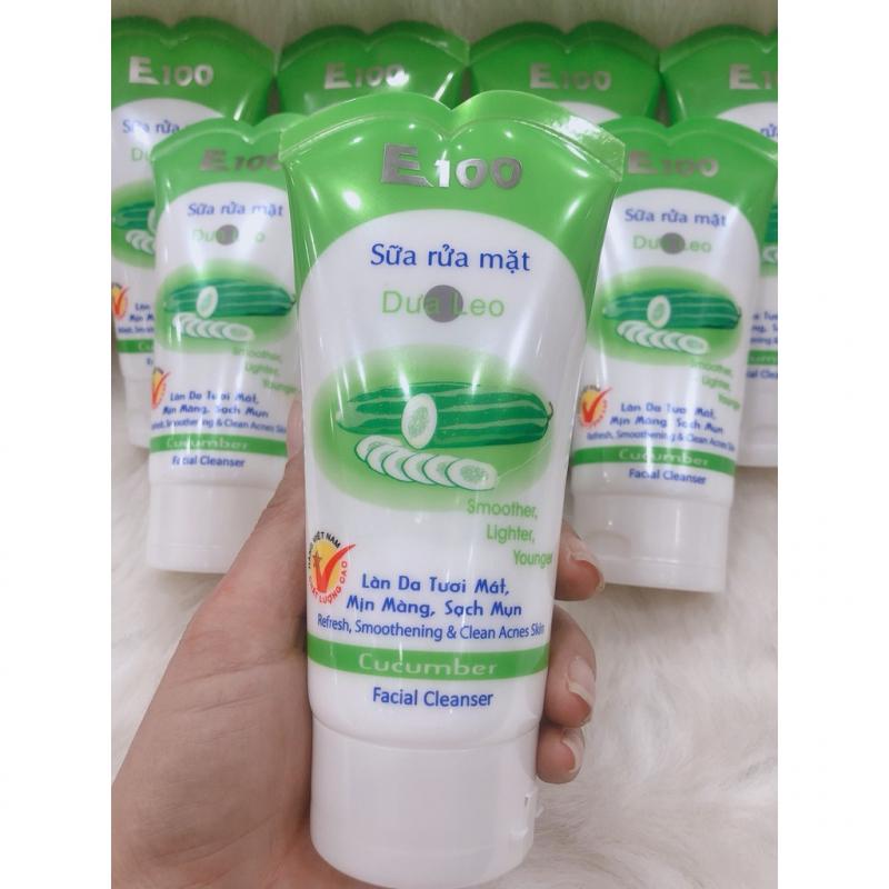 Sữa rửa mặt E100 dưa leo