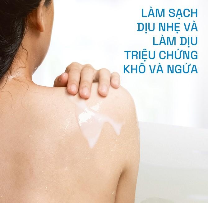 Sữa tắm dưỡng ẩm dịu lành cho viêm da cơ địa Cetaphil Pro Ad Derma Wash