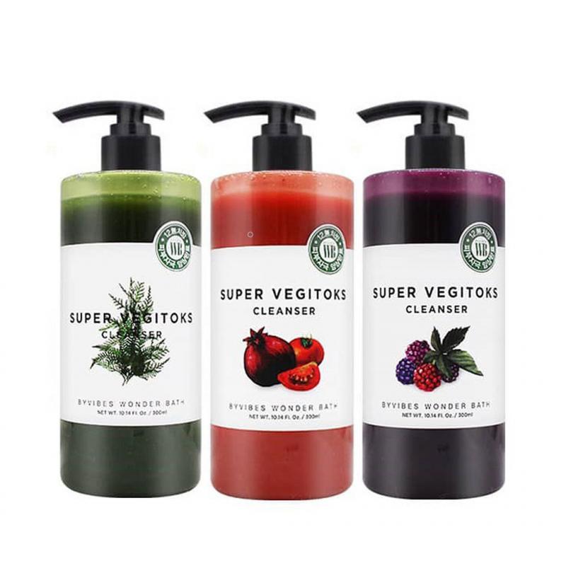 Sữa rửa mặt sủi bọt dịu nhẹ rau củ Byvibes Wonder Bath Super Vegitoks Cleanser